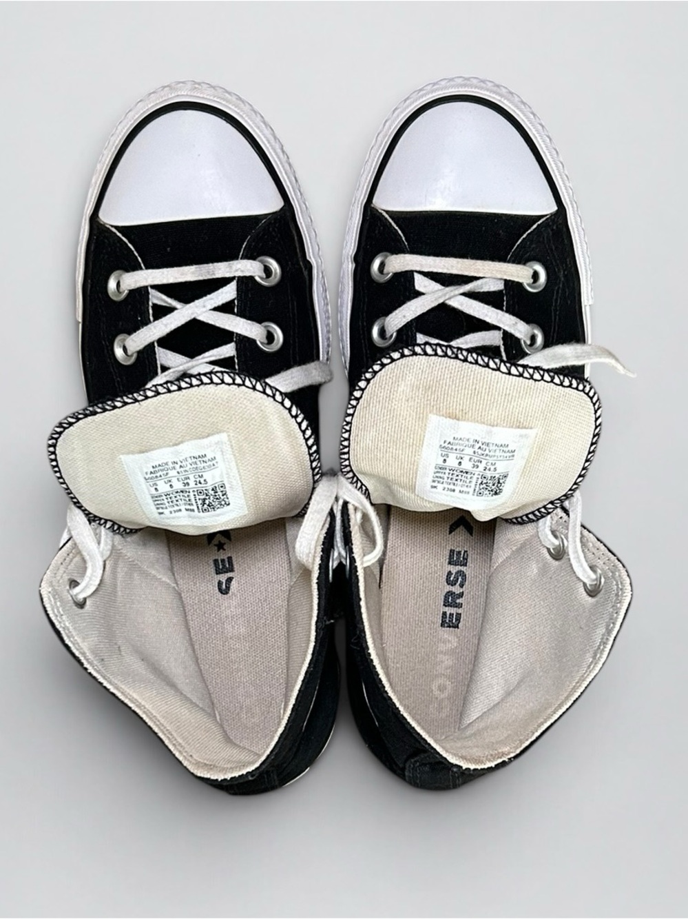 Converse Chuck Taylor All Star Lift Platform Black High Top Women’s 8 - Picture 8 of 12